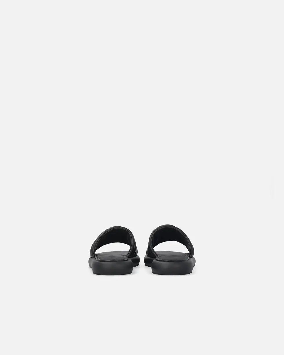 Thumbnail: PINKO PERFORATED NAPPA LEATHER SLIP-ON SANDALS