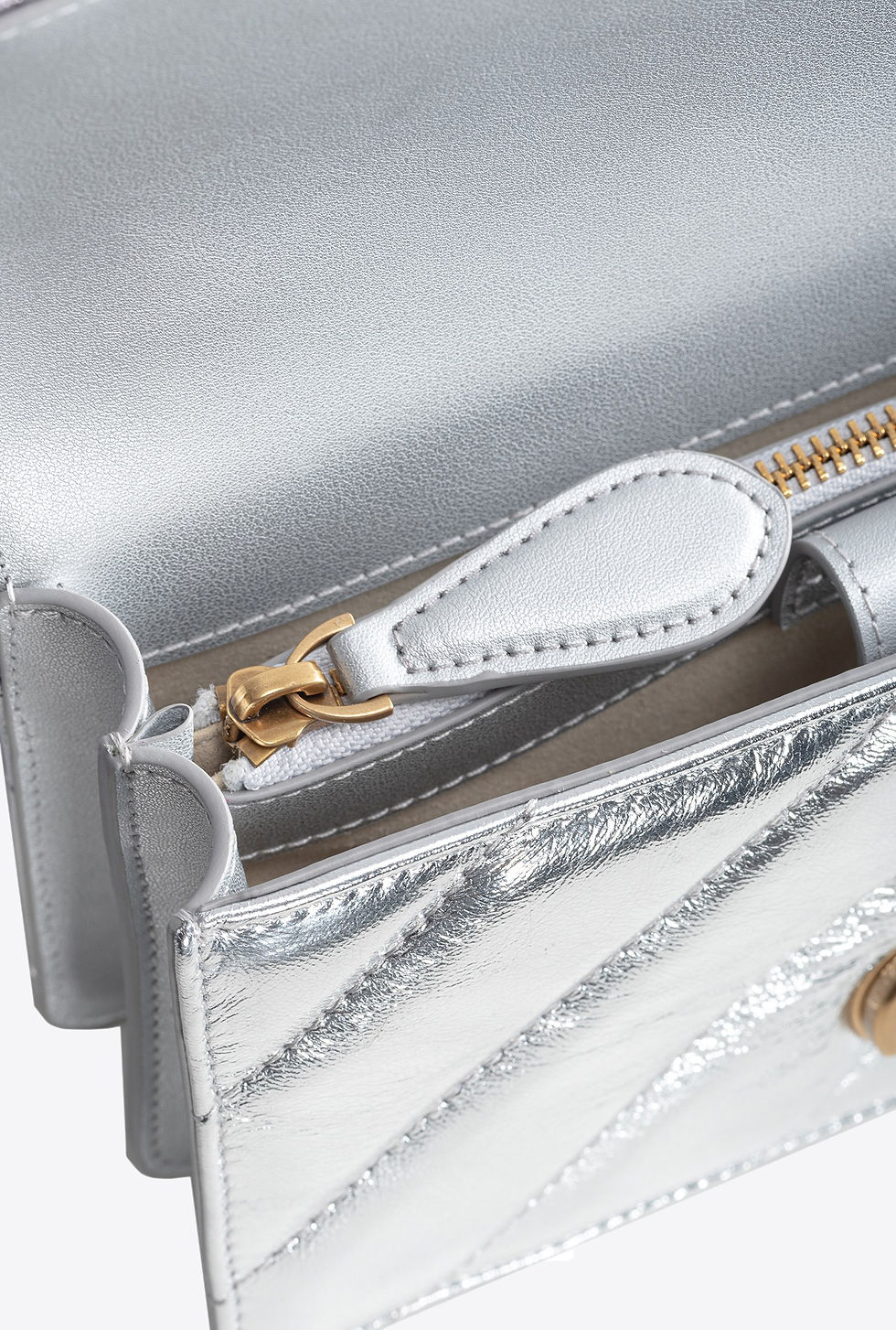 Thumbnail: PINKO MINI LOVE BAG ONE WITH CHAIN EMBROIDERY