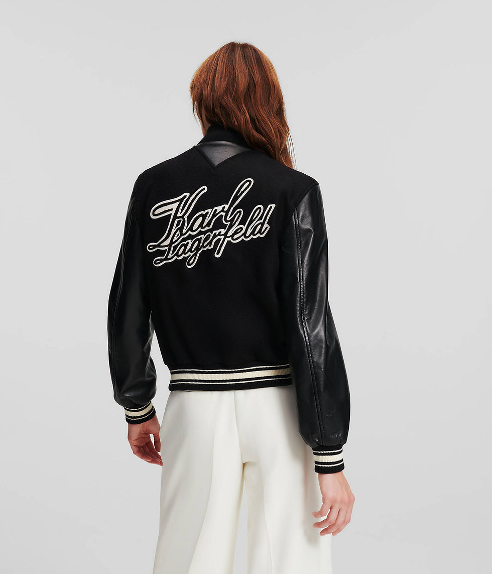 Thumbnail: KARL LAGERFELD VARSITY BOMBER JACKET
