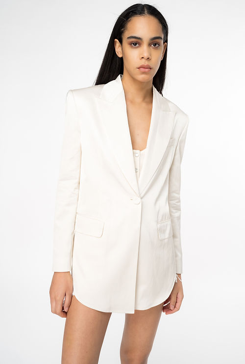 PINKO SATIN BLAZER WITH THIN BELT L ULTIMA BOUTIQUE