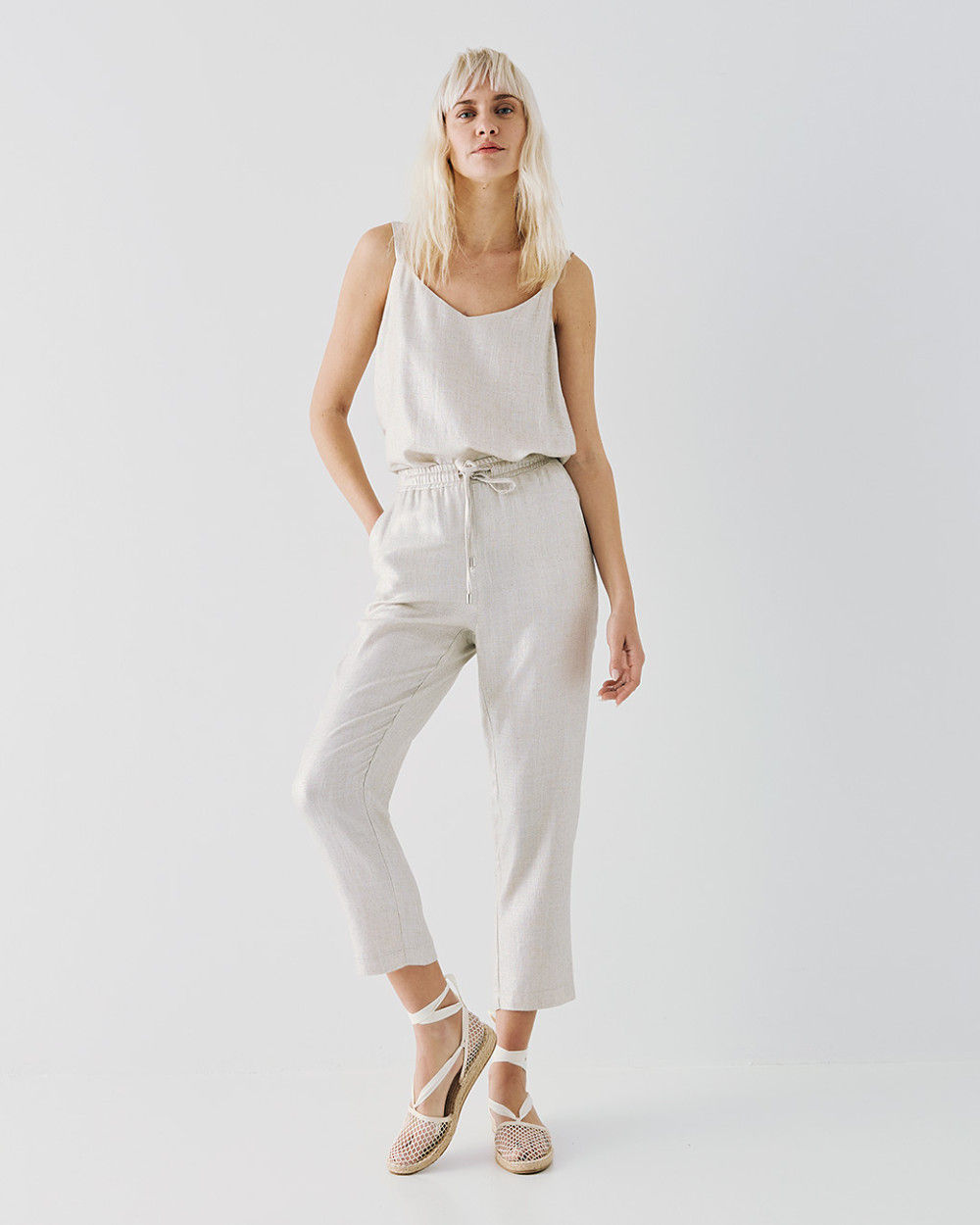 ACCESS METALLIC EFFECT PANTS