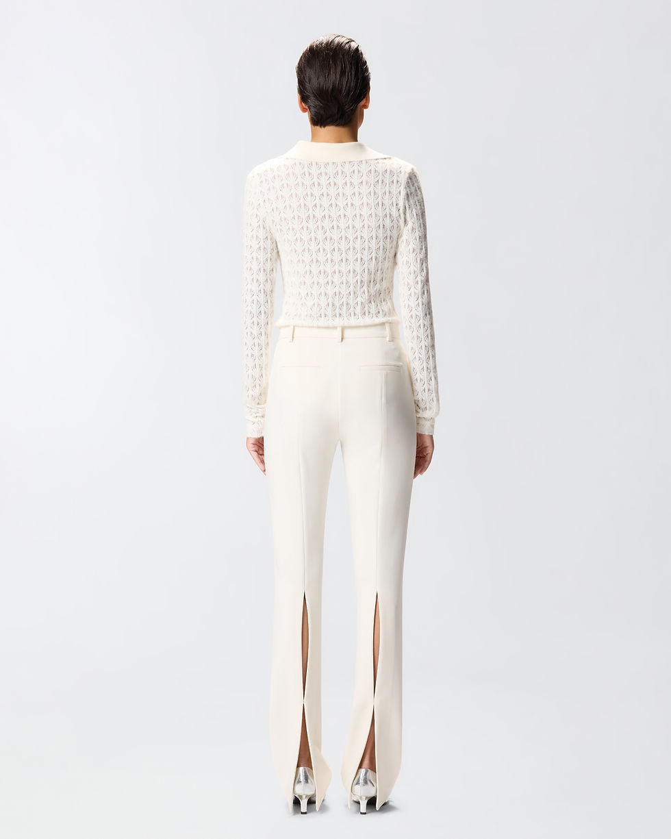 Thumbnail: PINKO SLIM FIT TROUSERS WITH SLIT