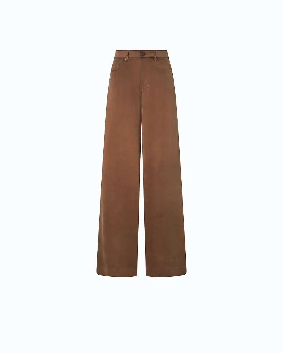 Thumbnail: PINKO PALAZZO TROUSERS IN PEACHSKIN-FEEL TWILL