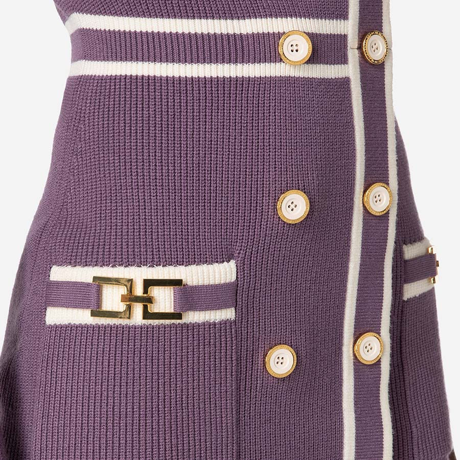 Thumbnail: ELISABETTA FRANCHI KNIT MINI DRESS