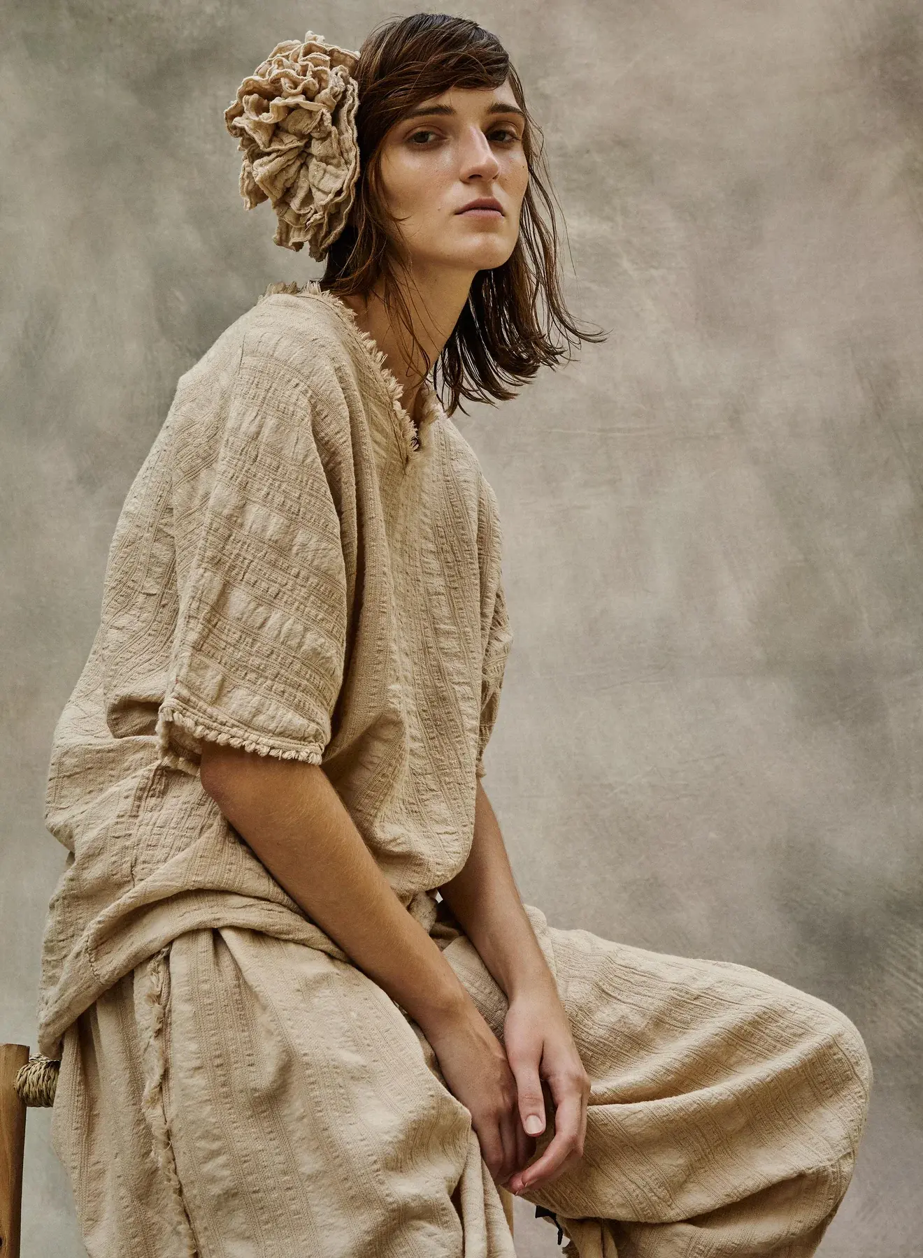 CHRISTIAN ZEN SAHARA BLOUSE CREME