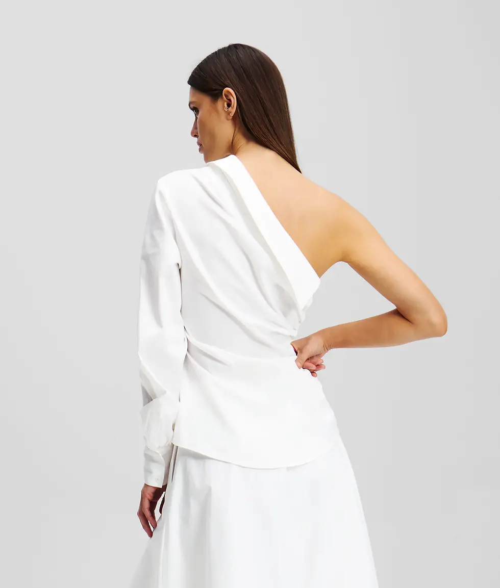 Thumbnail: KARL LAGERFELD ONE-SHOULDER SHIRT