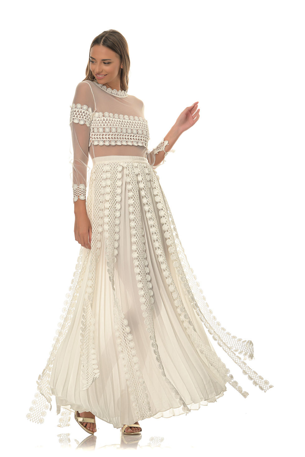 Thumbnail: Forever Unique White lace dress
