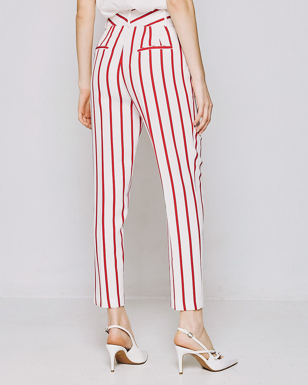 Thumbnail: ACCESS STRIPED STRAIGHT LEG PANTS