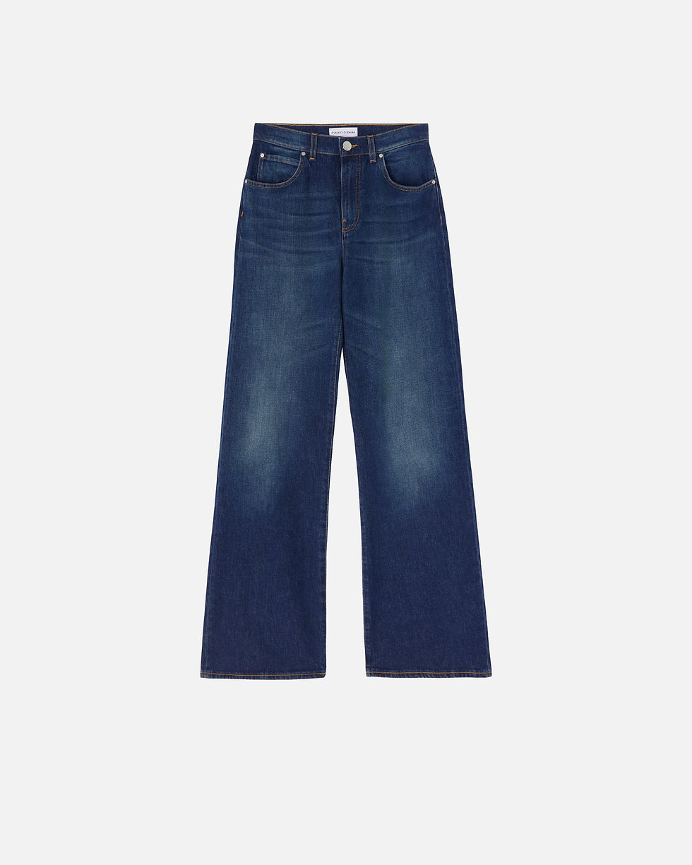 Thumbnail: PINKO WIDE LEG VINTAGE BLUE JEANS