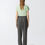 Thumbnail: PINKO WIDE LEG TROUSERS WITH ELASTIC WAIST IN SALT AND PEPPER PATTERN FLANNEL
