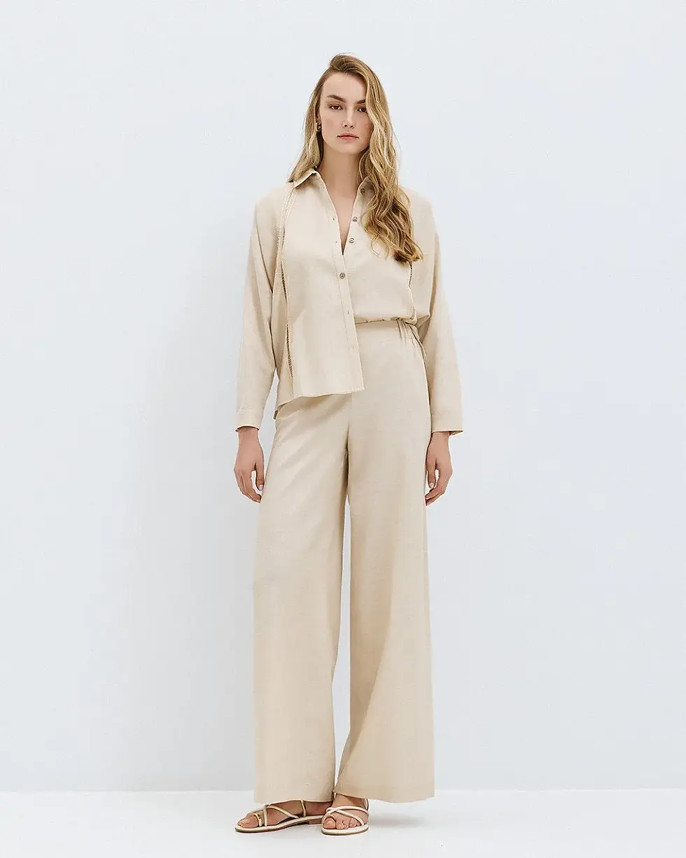 Thumbnail: ACCESS SHIRT WITH LACE TRIM DETAIL