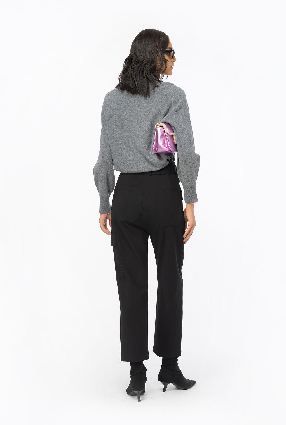 Thumbnail: PINKO CARGO TROUSERS WITH LOVE BIRDS BELT