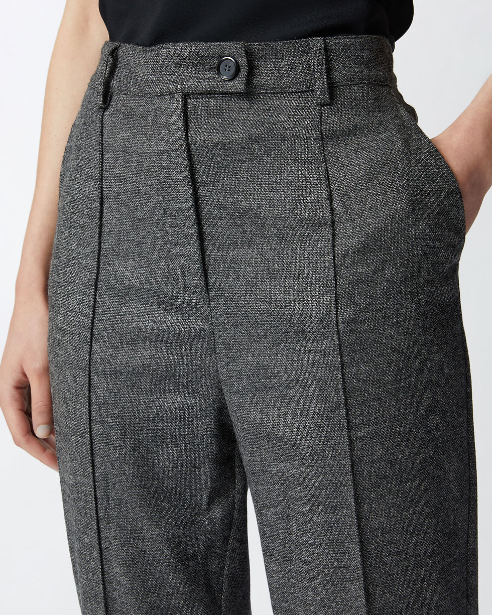 Thumbnail: PINKO SALT AND PEPPER PATTERN FLANNEL TROUSERS