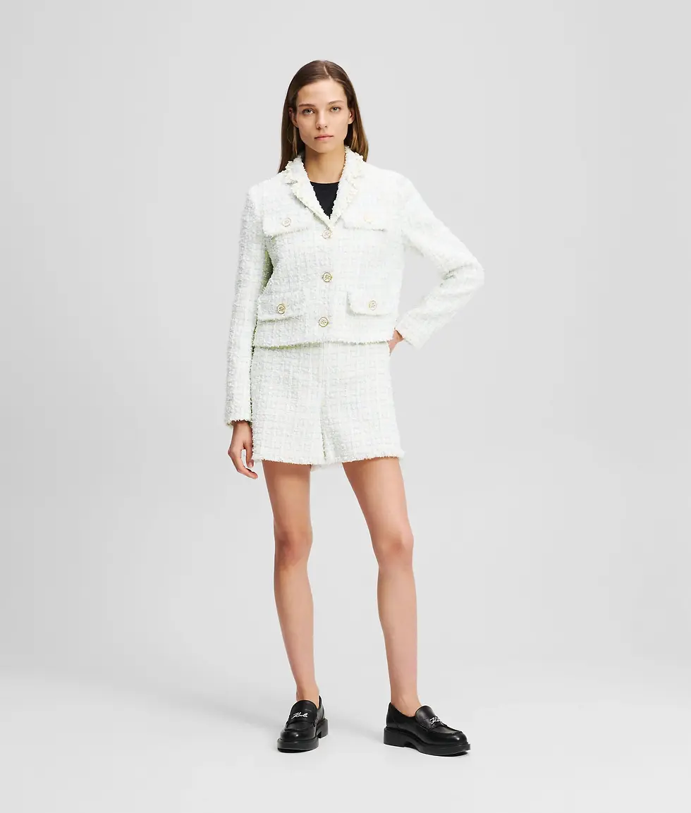 Thumbnail: KARL LAGERFELD BOUCLE SHORTS
