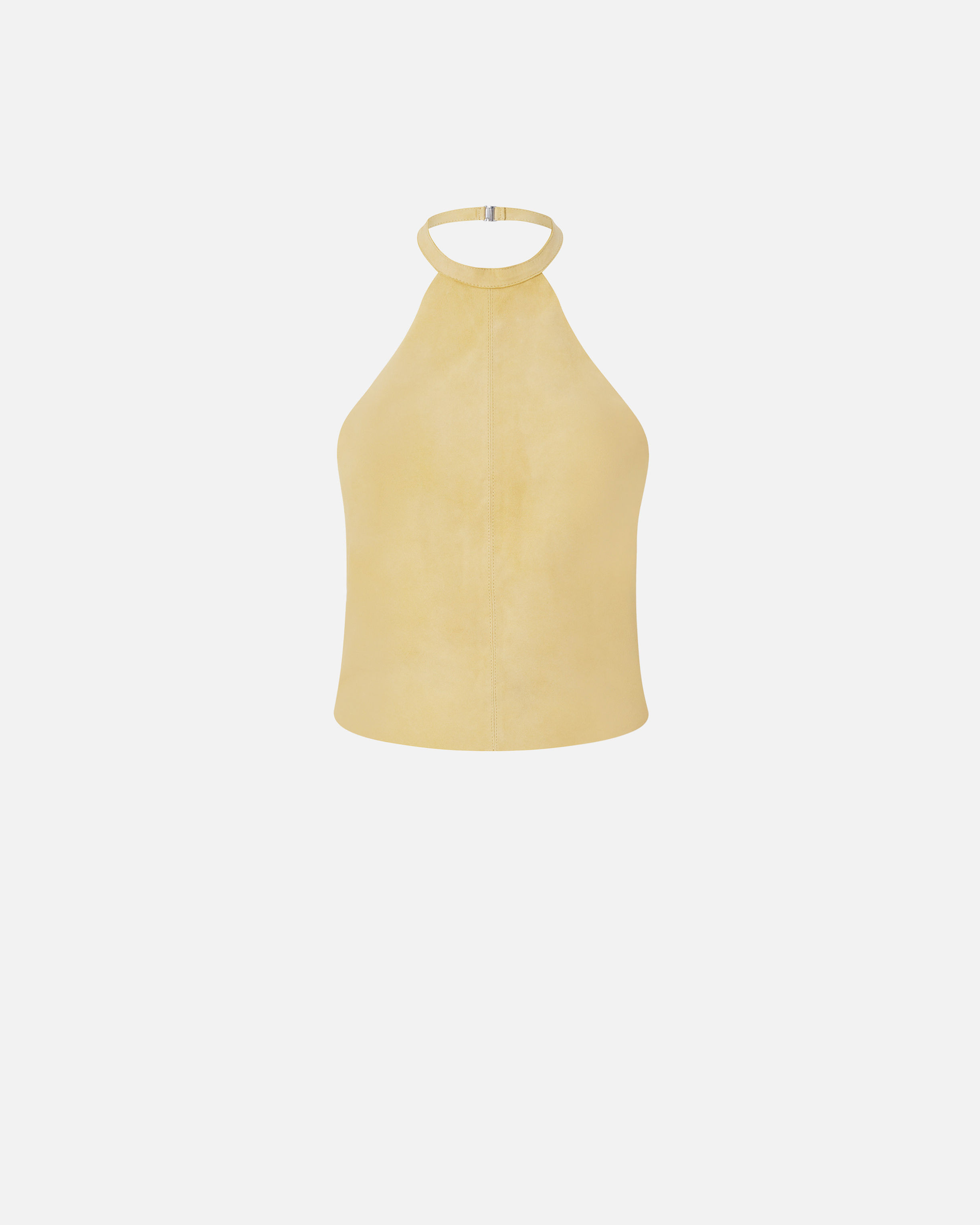 PINKO OPEN BACK SUEDE TOP