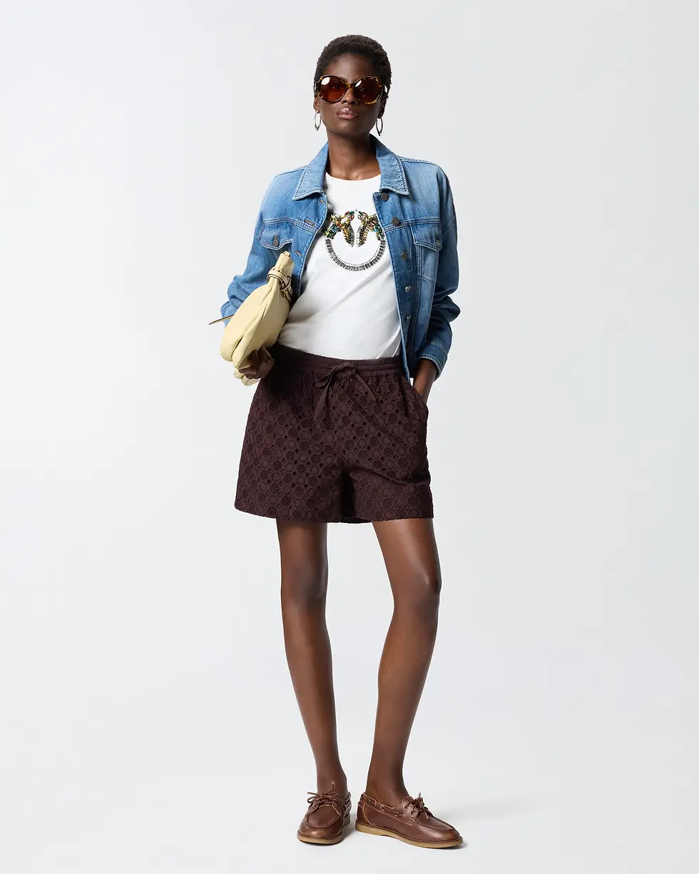 Thumbnail: PINKO T-SHIRT WITH LOVE BIRDS JEWEL MAXI EMBROIDERY