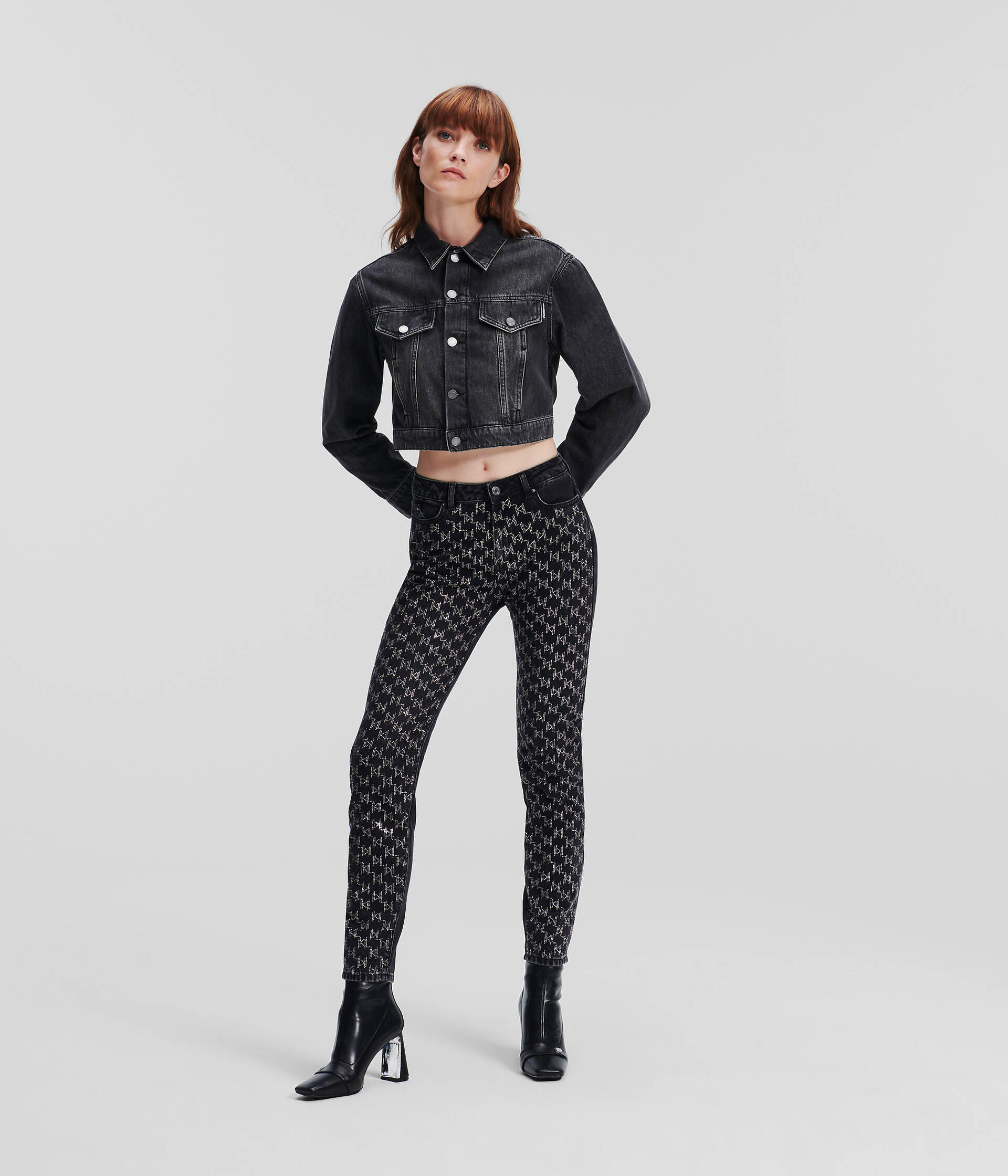 KARL LAGERFELD KL MONOGRAM GIRLFRIEND JEANS