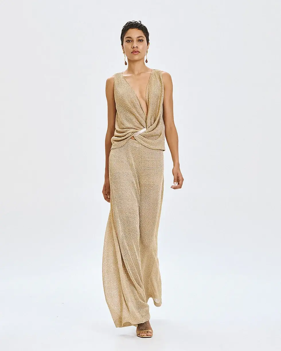 Thumbnail: ACCESS KNIT TOP WITH SEQUINS