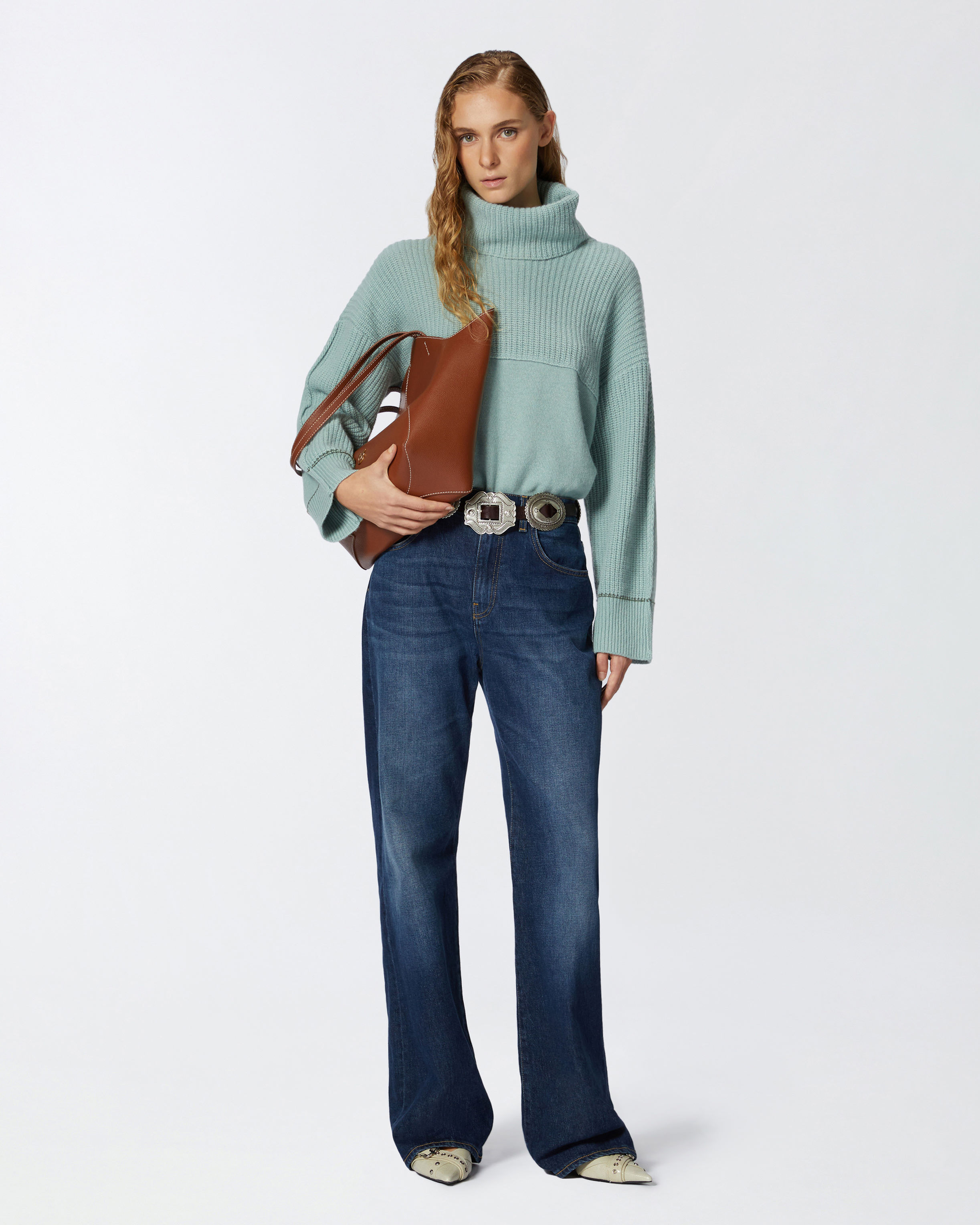 PINKO WIDE LEG VINTAGE BLUE JEANS