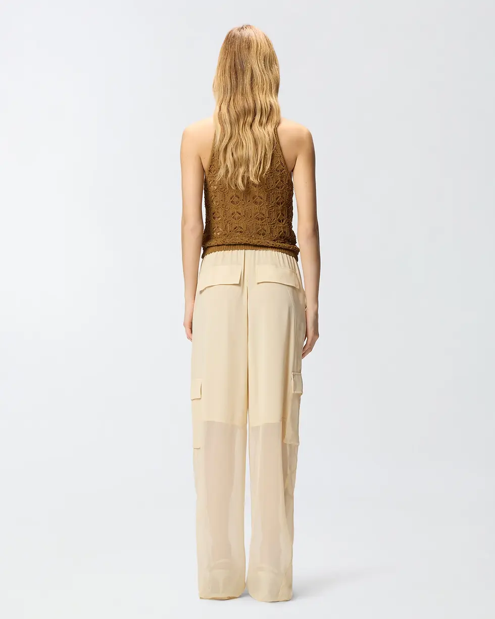 Thumbnail: PINKO LIGHTWEIGHT TROUSERS WITH CARGO POCKETS