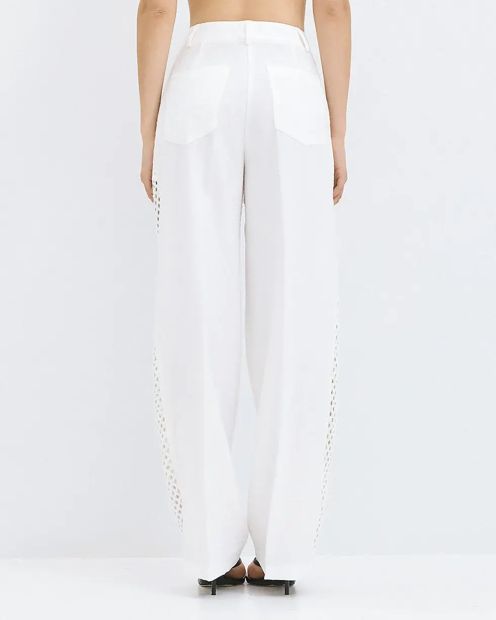 Thumbnail: ACCESS PANTS WITH CROCHET DETAIL