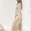 Thumbnail: Piti Cuiti Gala beige dress with embroidered details