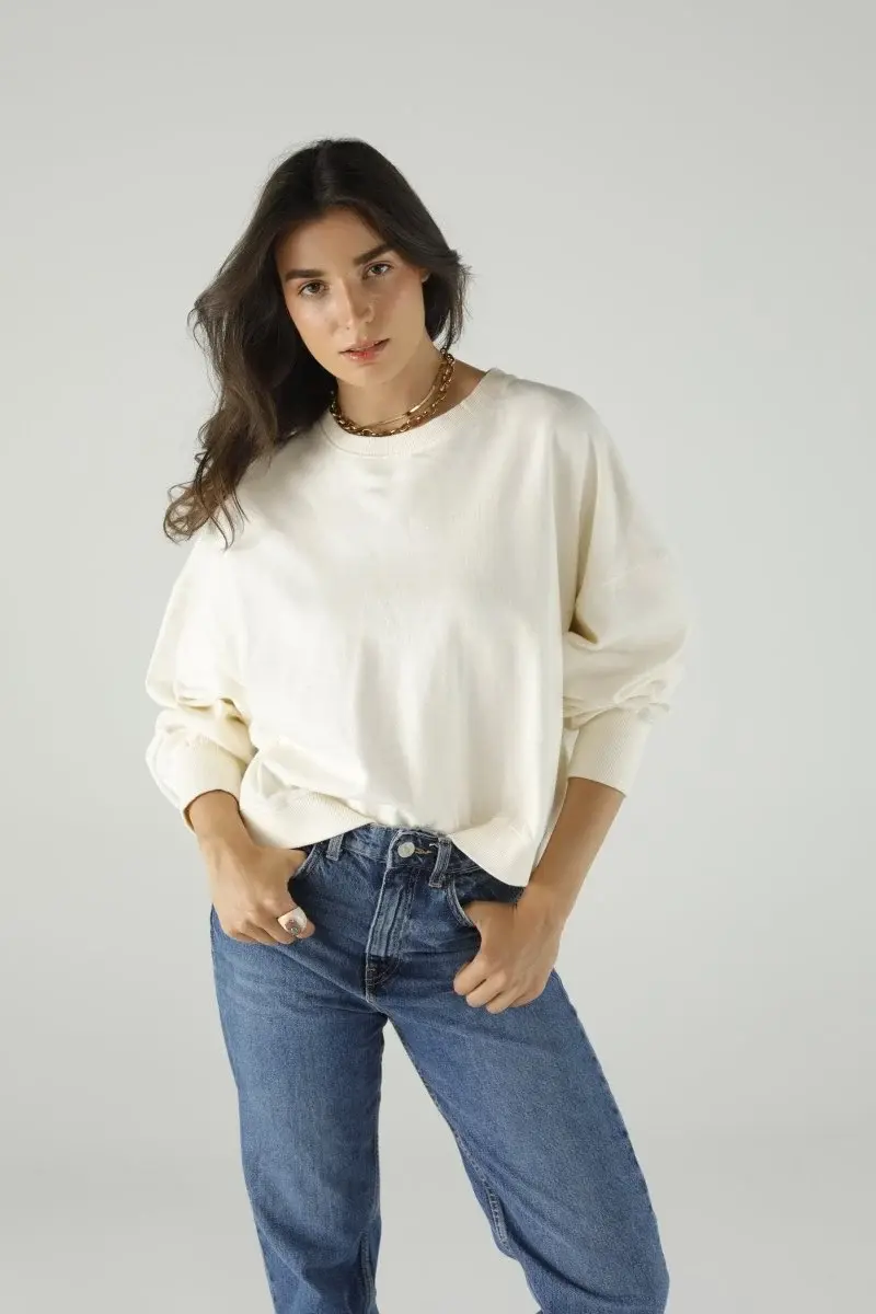 Thumbnail: ONE TEE GINGER SWEATSHIRT IVORY