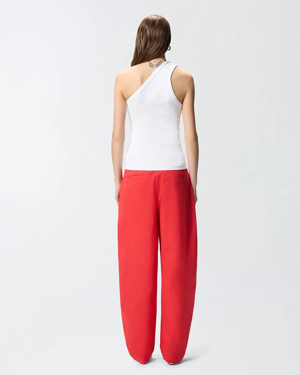 Thumbnail: PINKO RIB-KNIT TANK TOP WITH V-NECK AND LOGO