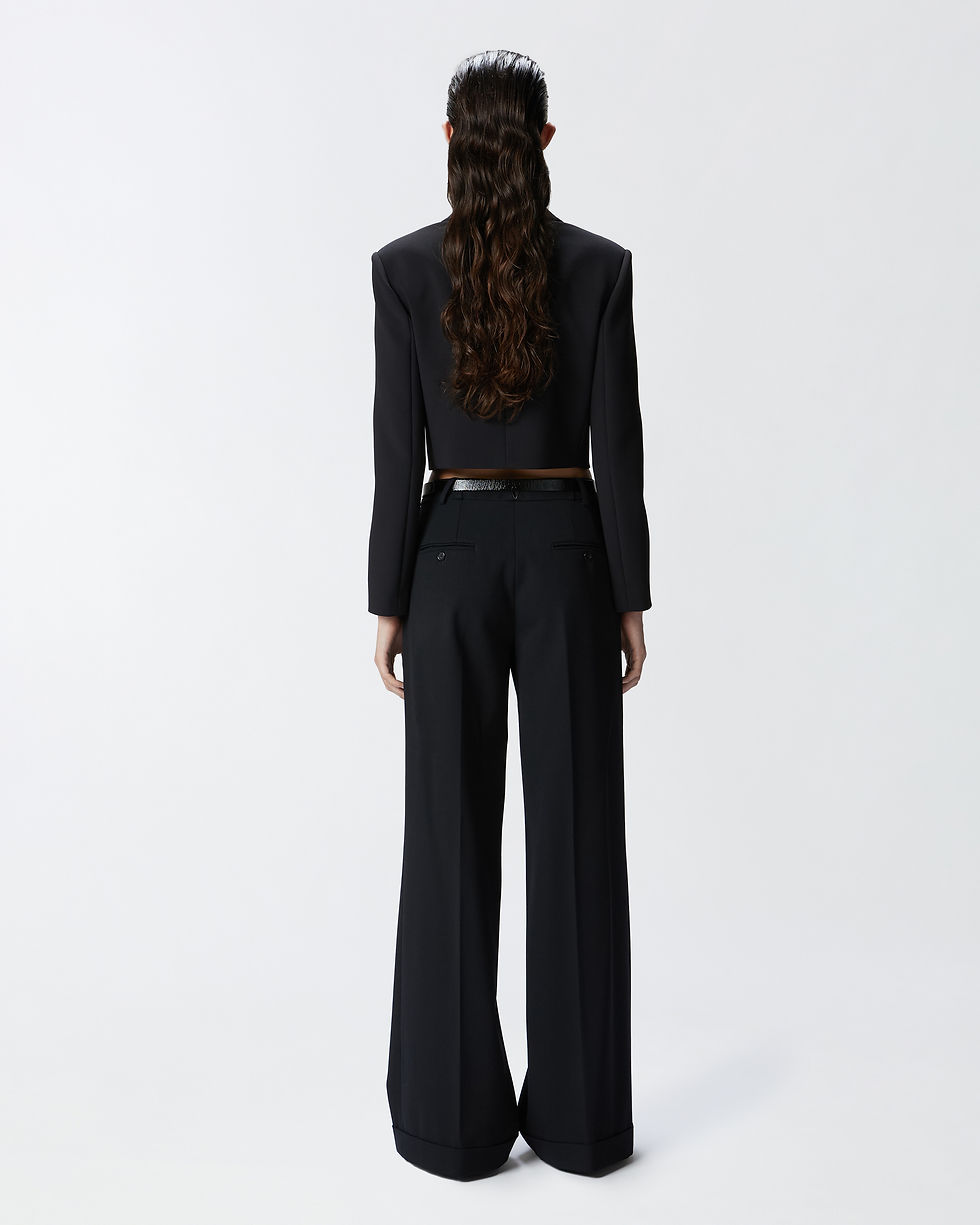 Thumbnail: PINKO WIDE PLEATED TROUSERS I WOOL TWILL