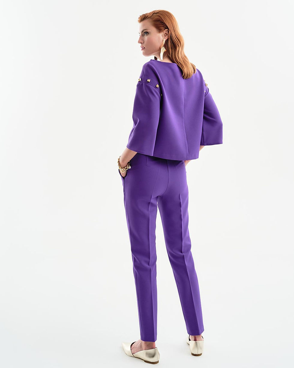 Thumbnail: ACCESS TROUSERS WITH GOLD STUD DETAIL