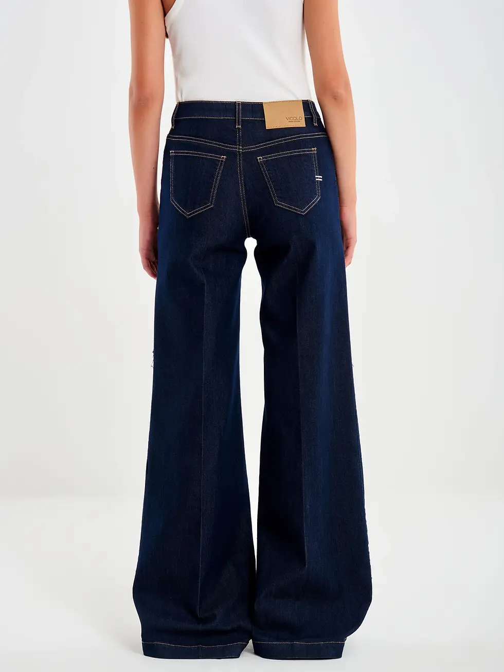 Thumbnail: VICOLO ELENA JEANS RAW DENIM