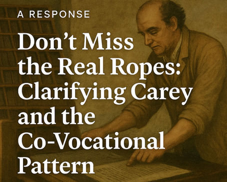 Don’t Miss the Real Ropes: A Response Clarifying Carey and the Co-Vocational Pattern