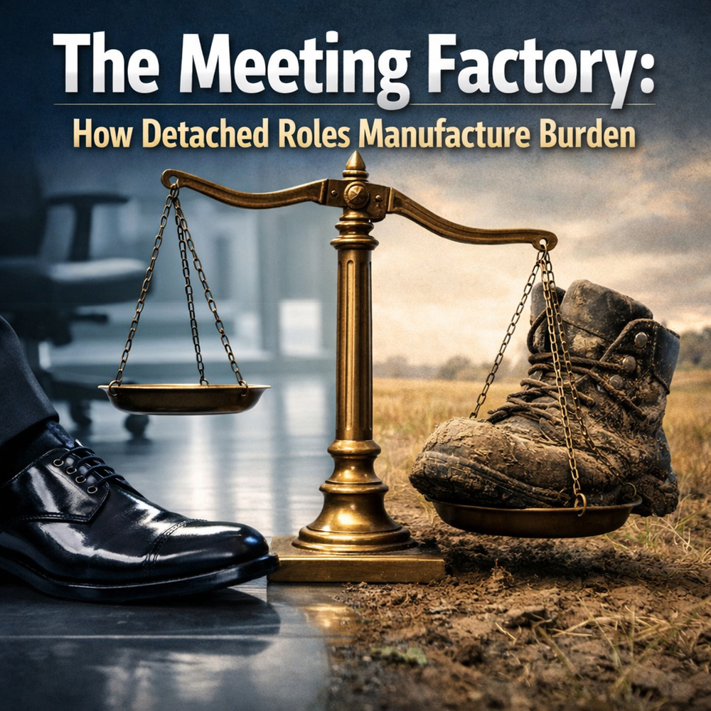 The Meeting Factory: How Detached Roles Manufacture Burden