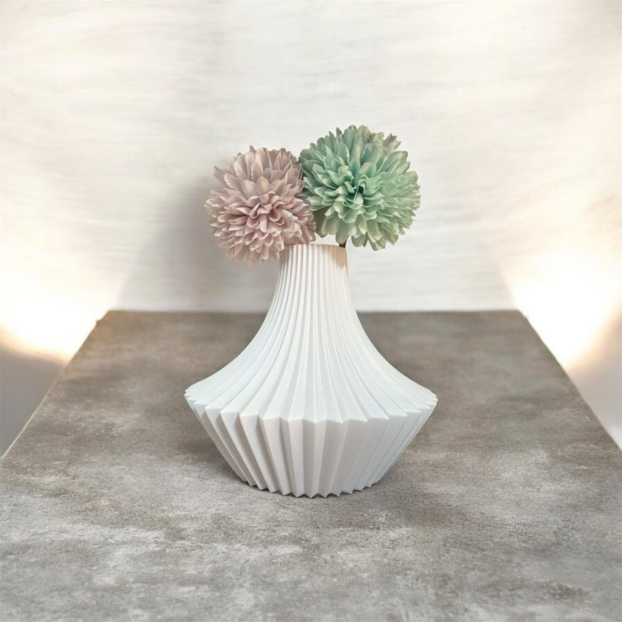 Modern white vase