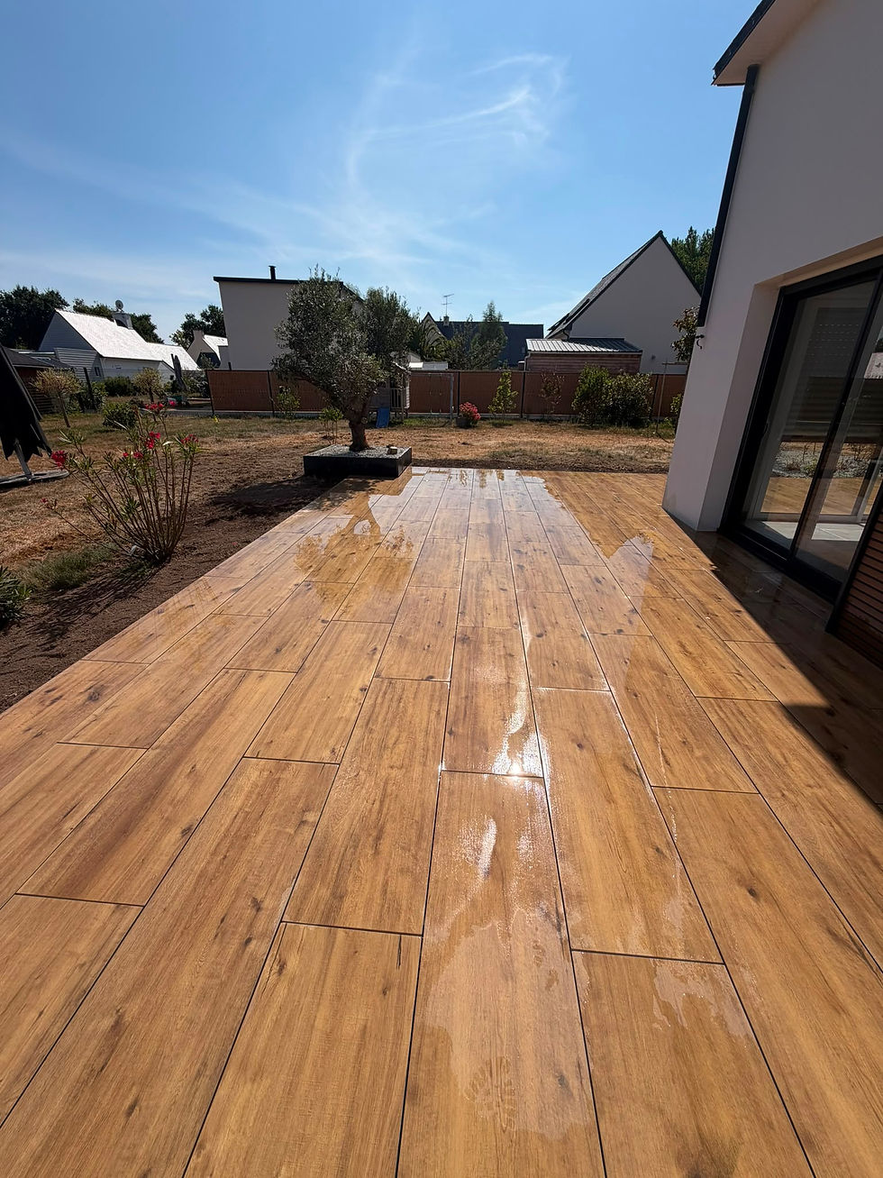 Construction de terrasse sur plots