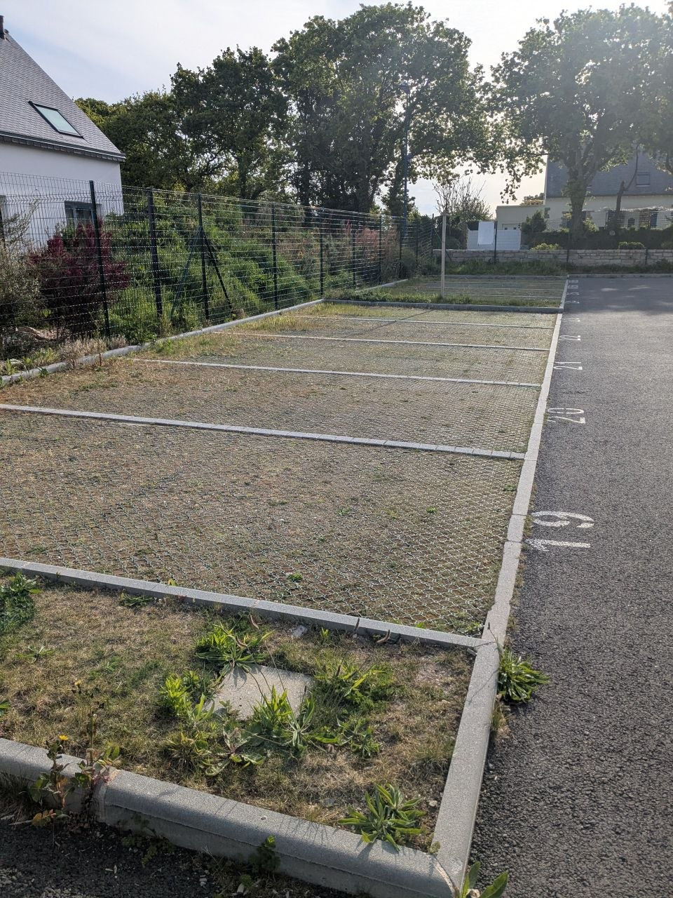 Zone de stationnement de la copropriété