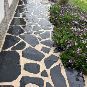 Réfection de joints de terrasse en ardoise à Cap Coz
