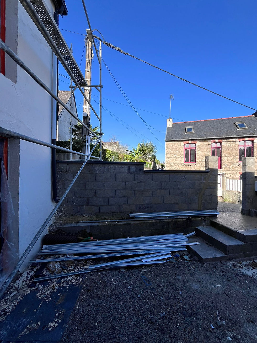 Etat du patio avant les travaux