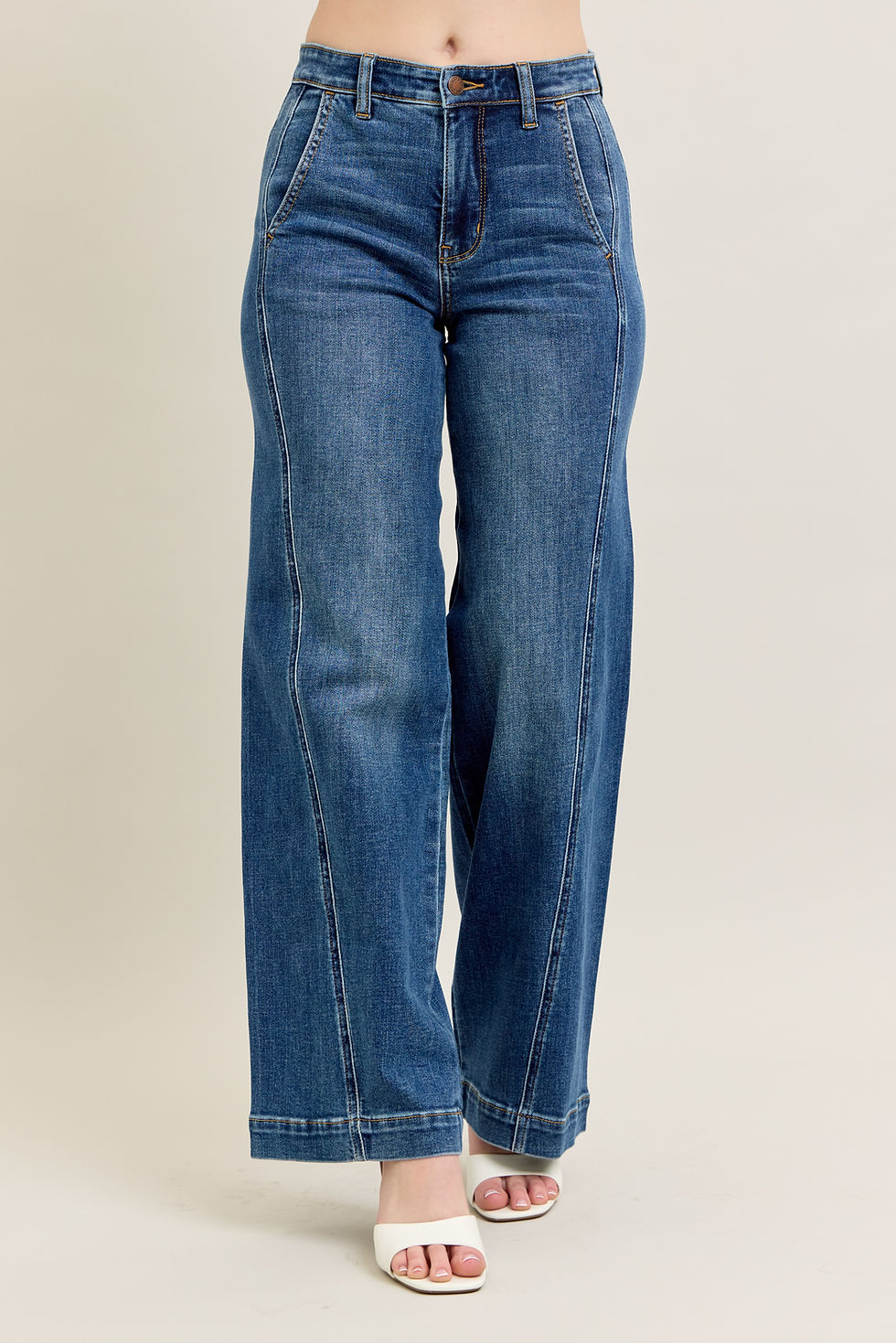 Thumbnail: Ava Wide Leg Denim