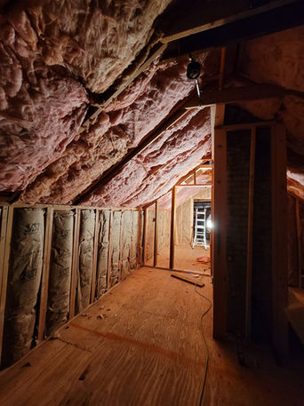 New construction insulation following passive house principles. 