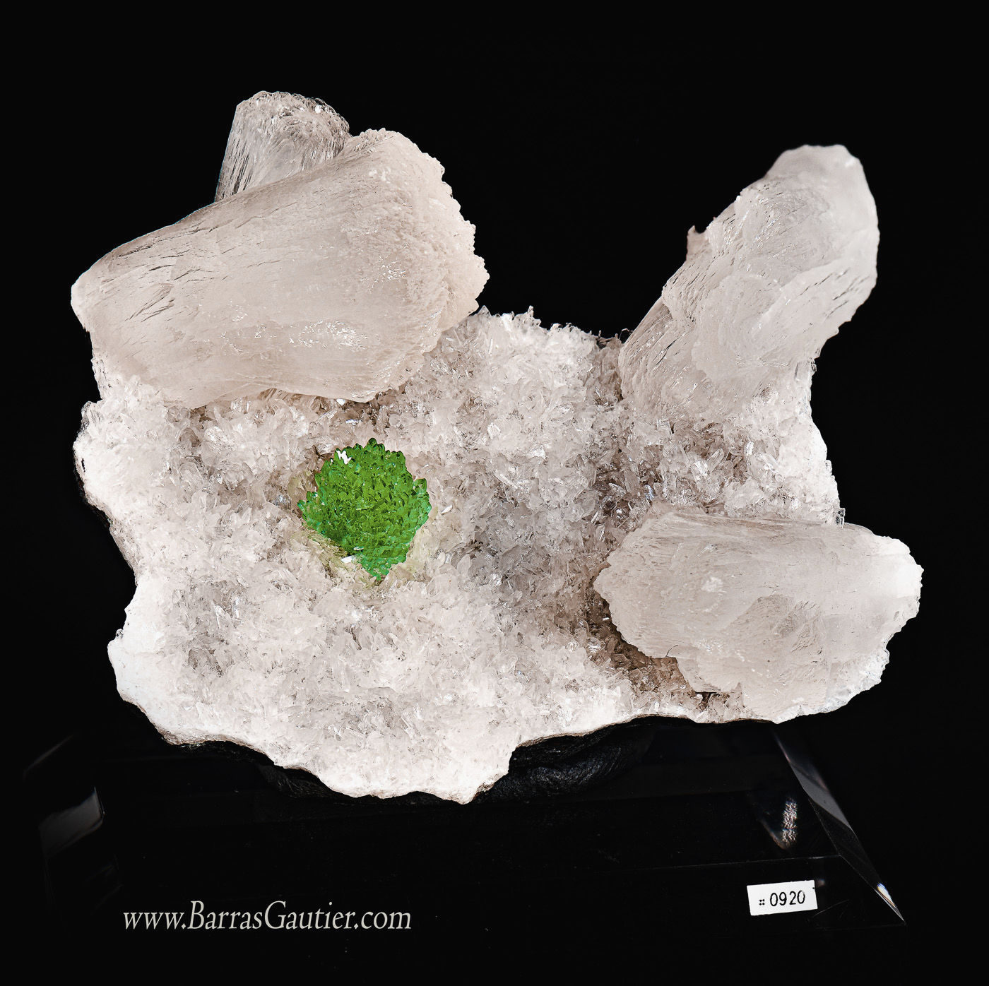 Apophyllite sur Stilbite