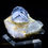 Miniature : Fluorite sur quartz
