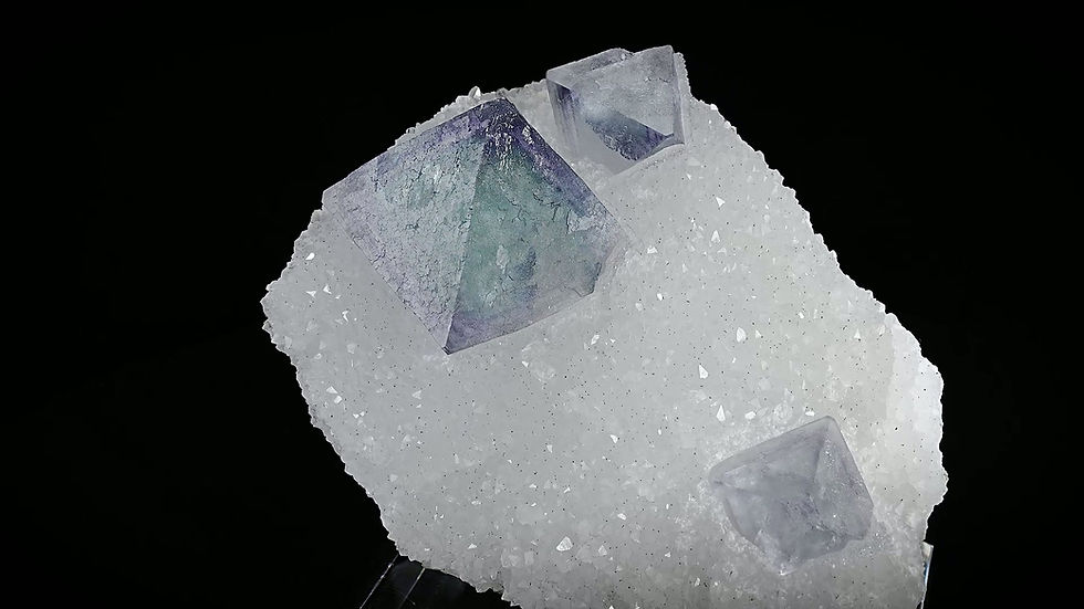 Thumbnail: Fluorite on Quartz