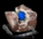 Thumbnail: Cavansite on stilbite