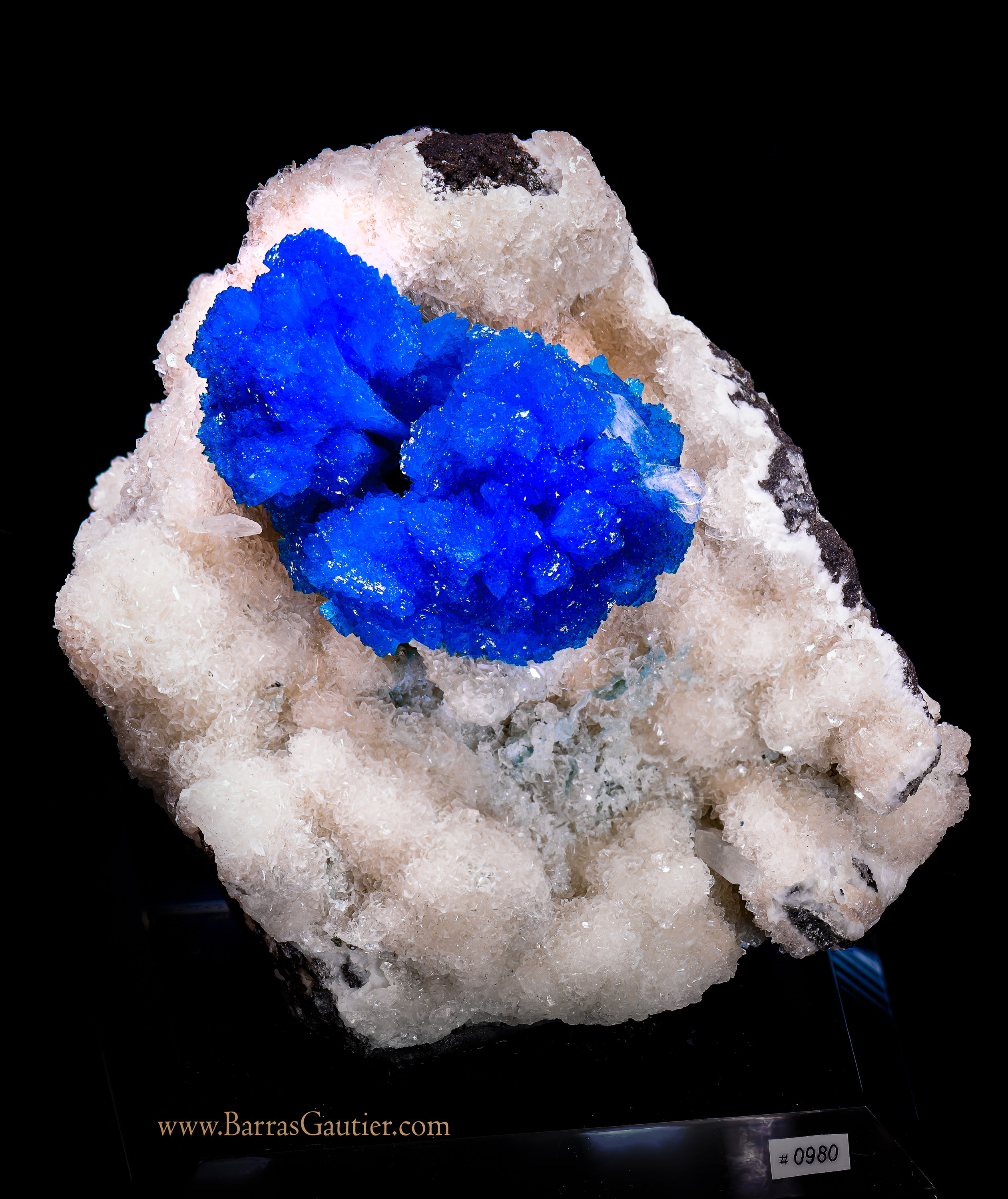 Cavansite on Stilbite