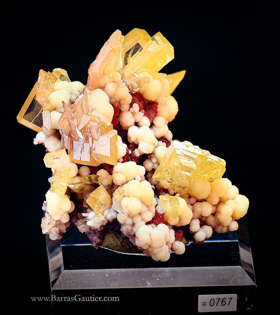 Miniature : Wulfénite - Mimétite