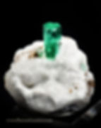 Thumbnail: Beryl variety Emerald on Calcite