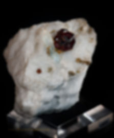 Spessartite Garnet - Aquamarine - Orthoclase