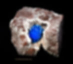 Thumbnail: Cavansite on stilbite