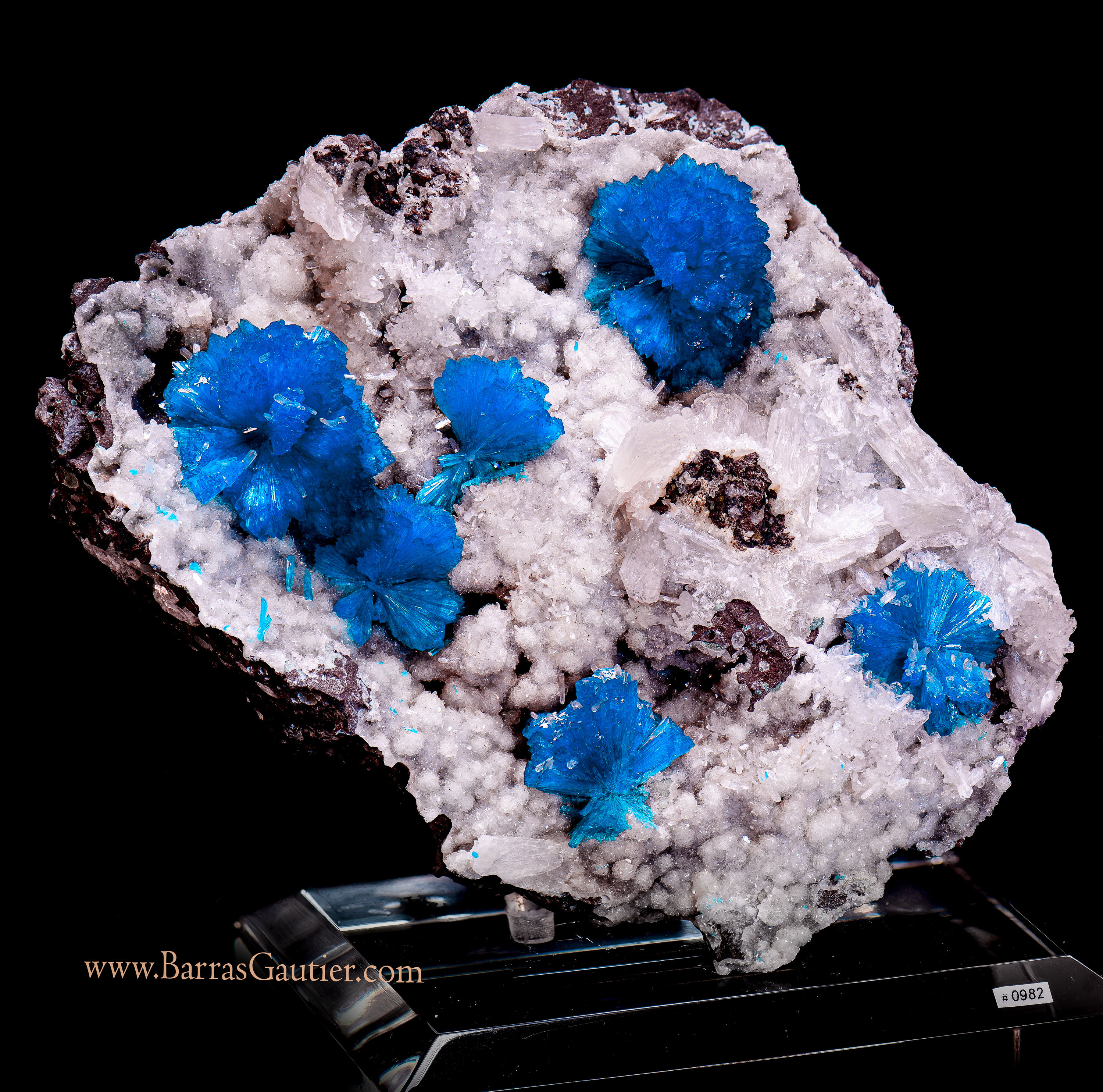 Cavansite on Stilbite